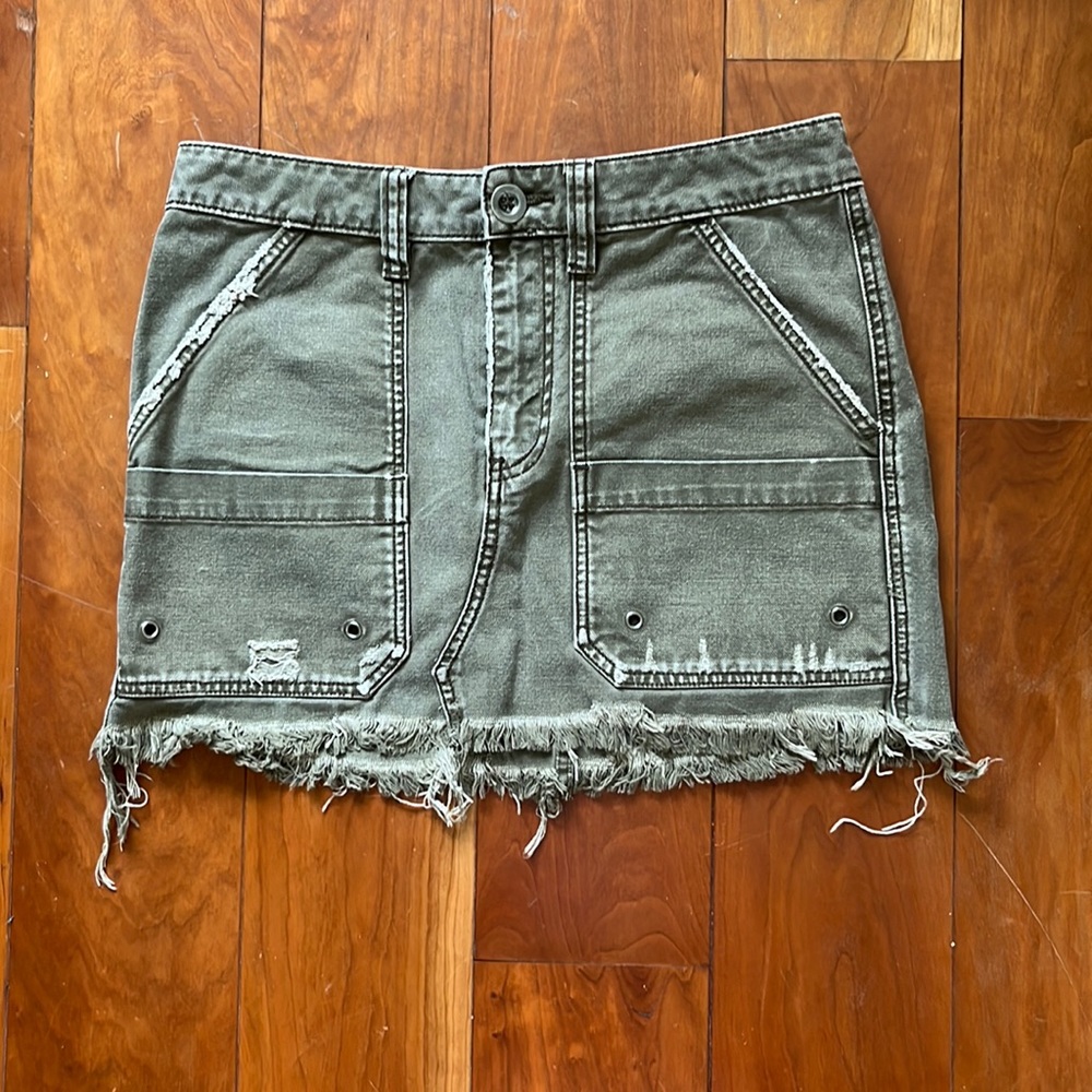 Free people denim skirt